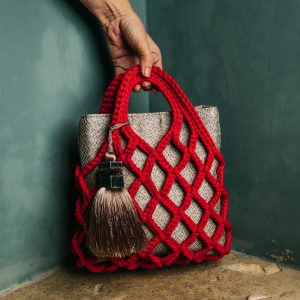 Merkaba Shopper Red Bag Malta Gabe